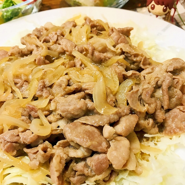 汁だくでお野菜も一緒に!豚肉の生姜焼き☆